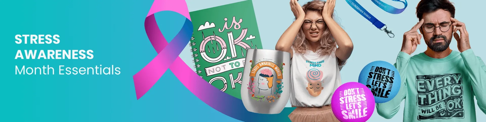 CustomBannersNow.Com Stress Awareness Month