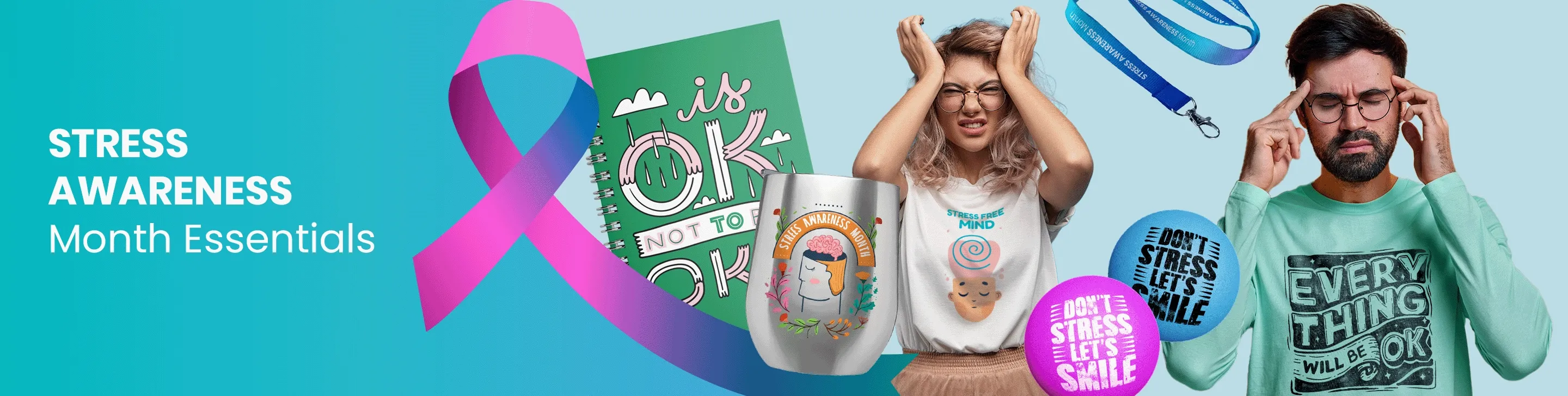 CustomBannersNow.Com Stress Awareness Month