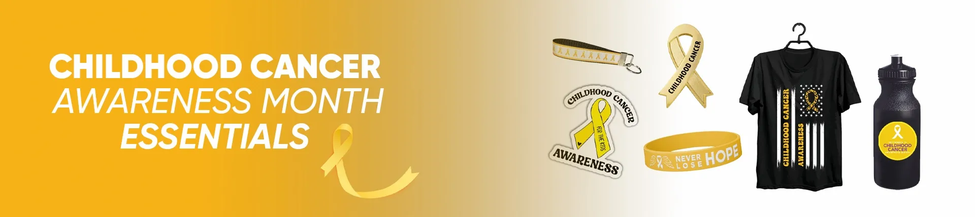 CustomBannersNow.Com Childhood Cancer Awareness Month