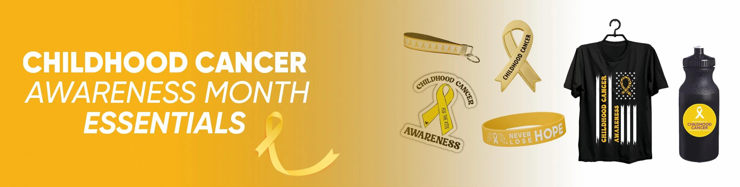 CustomBannersNow.Com Childhood Cancer Awareness Month