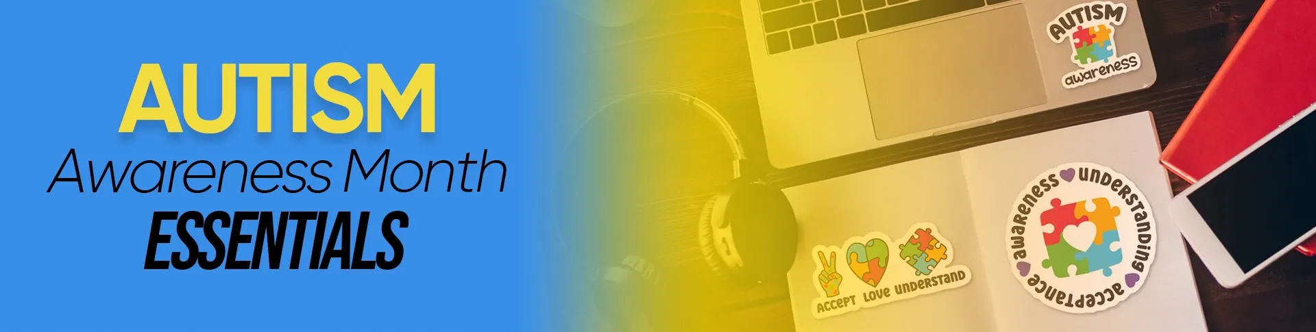 CustomBannersNow.Com Autism Awareness Month