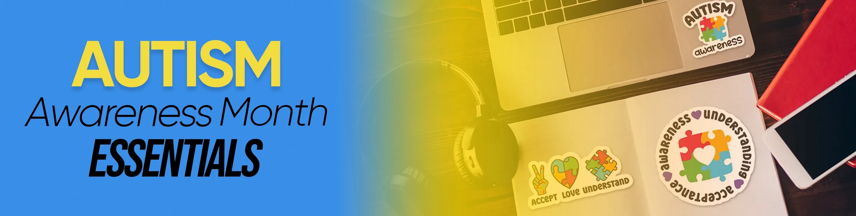 CustomBannersNow.Com Autism Awareness Month