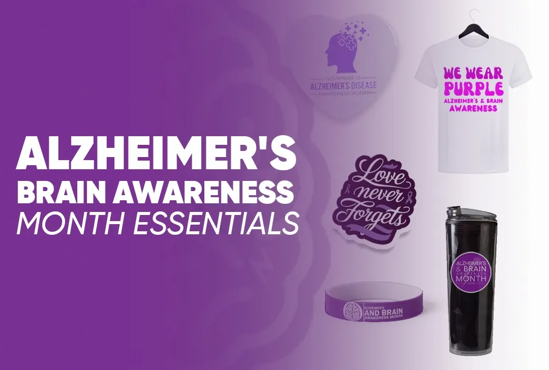CustomBannersNow.Com Alzheimer's Brain Awareness Month