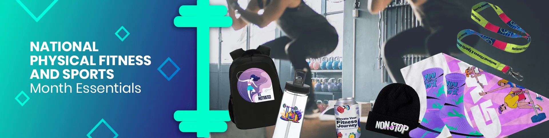 CustomBannersNow.Com National Physical Fitness and Sports Month