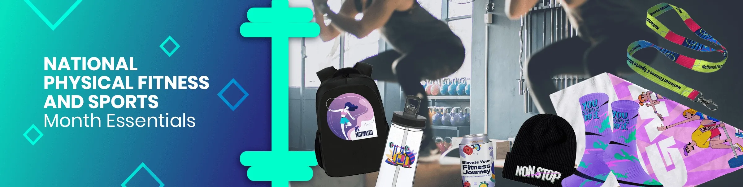 CustomBannersNow.Com National Physical Fitness and Sports Month