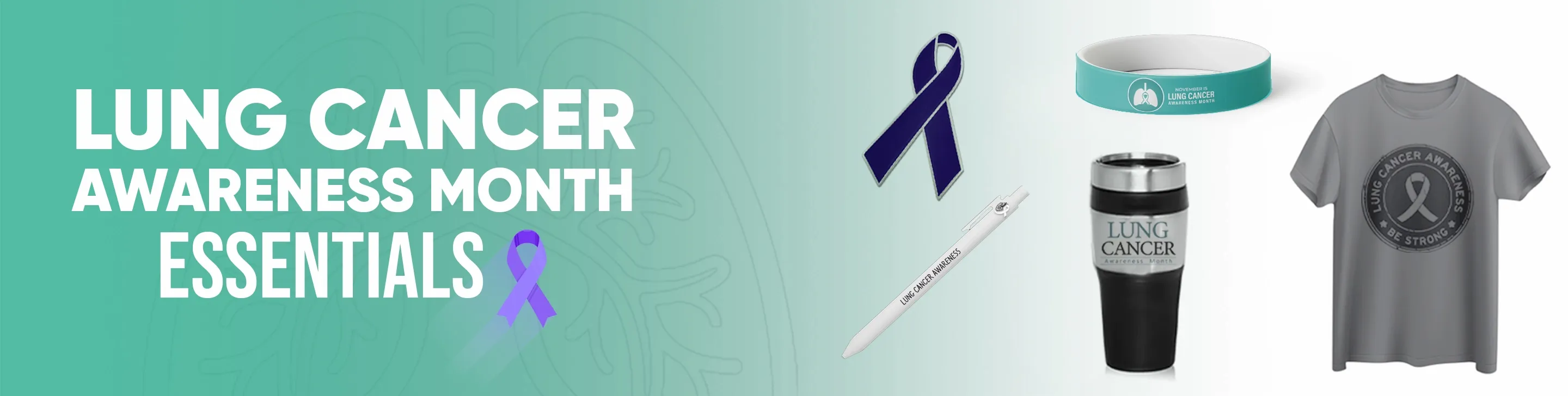 CustomBannersNow.Com Customize Your Lung Cancer Awareness Month