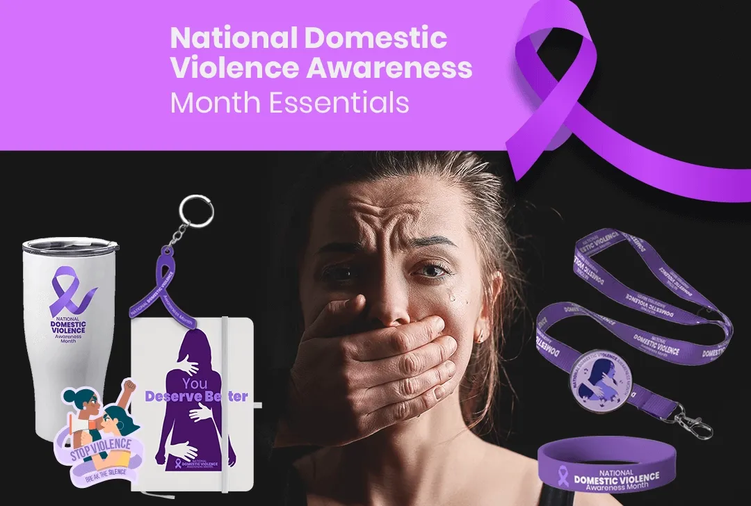 CustomBannersNow.Com National Domestic Violence Awareness Month