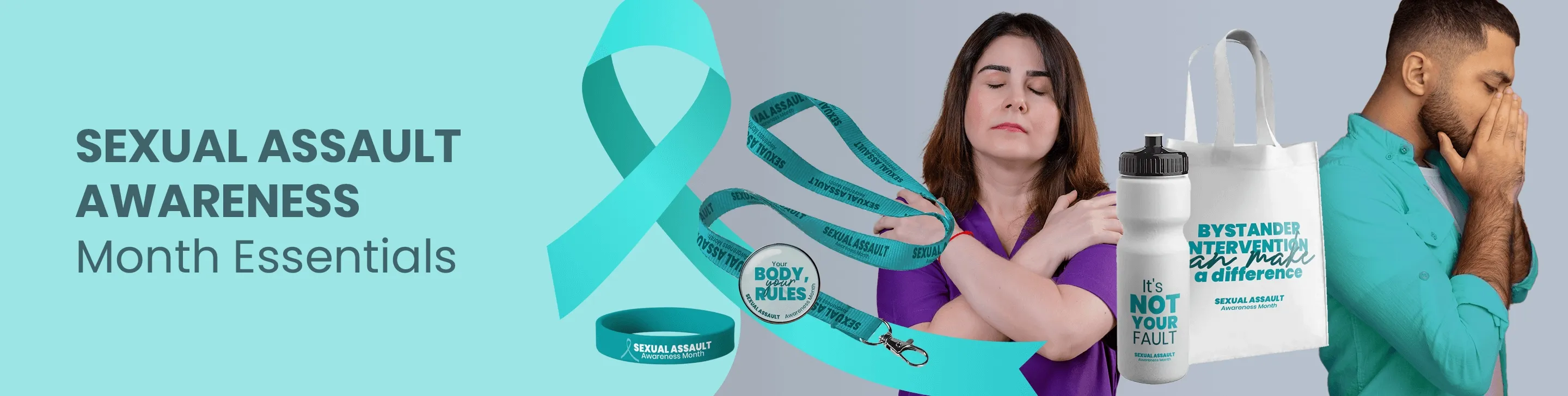 CustomBannersNow.Com Sexual Assault Awareness Month