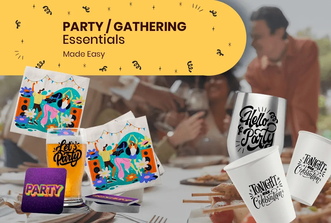 CustomBannersNow.Com Party/Gathering Essentials
