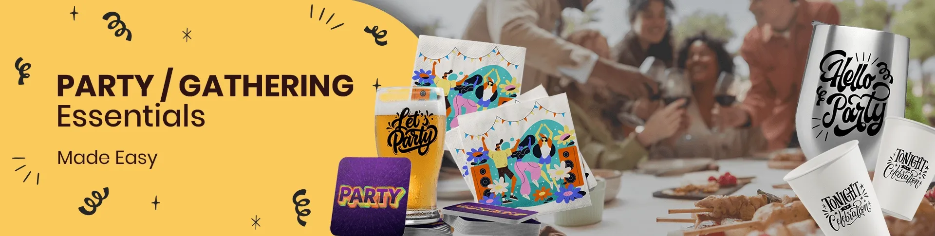 CustomBannersNow.Com Party/Gathering Essentials