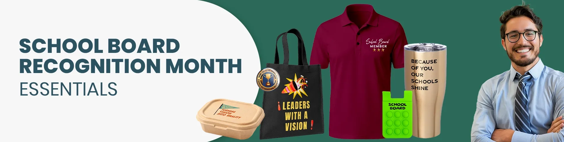 CustomBannersNow.Com School Board Recognition Month