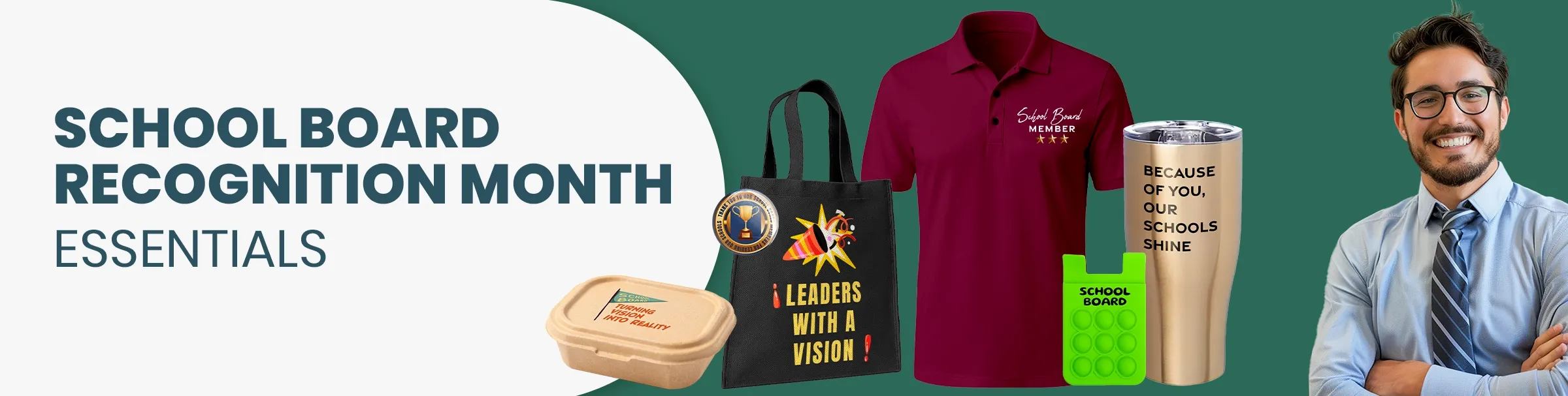 CustomBannersNow.Com School Board Recognition Month