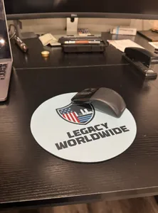 CustomBannersNow.Com - Custom Round Mouse Pad