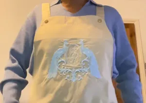 CustomBannersNow.Com - Apron with Happy Bear Patch
