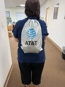 CustomBannersNow.Com - Custom Reflective Drawstring Bag