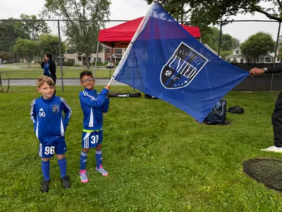 Rectangle Flag - Team flag for soccer tournament Players loved it