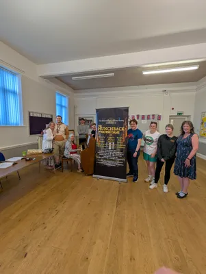 Roll Up Banner Stands - First Principal floor rehearsal for The Hunchback of Notre Dame The banner will be busy accompanying us to Concerts and Promotion work prior to the show in October Our banner for Beauty  The Beast was well used last year and this one is going to work hard for us tooThank you for your help