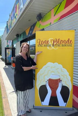 Roll Up Banner Stands - It was for the launch of my new book Une Blonde une noire et une rousse The event was on june 21th 2025 and it was a success