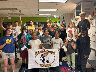 Rectangle Flag - We love the flags of our class mascot