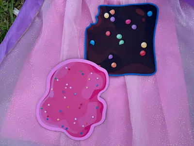 Custom Shape Die Cut Mouse Pad - Both mousepads came out super cute