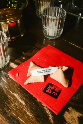 Custom Linen Beverage Napkin - Wedding at Duck Duck Goat in Chicago