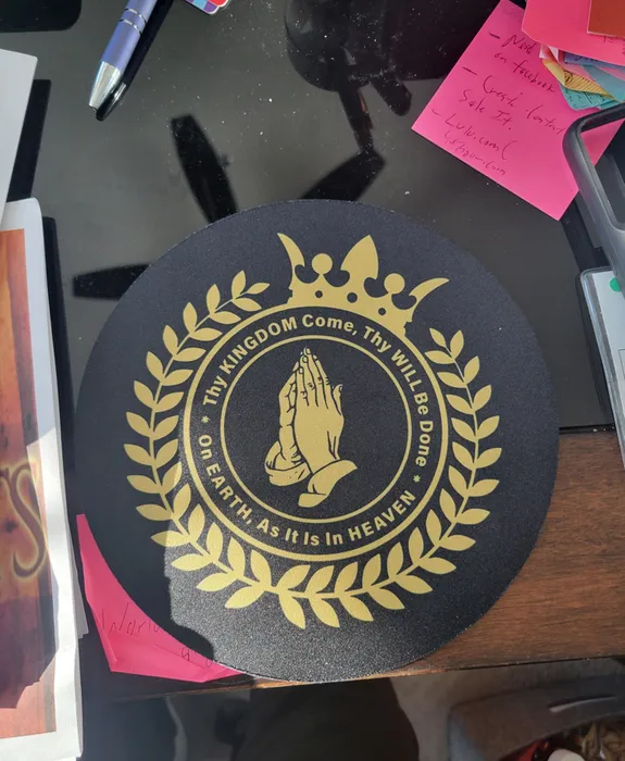 CustomBannersNow.Com - Custom Round Mouse Pad