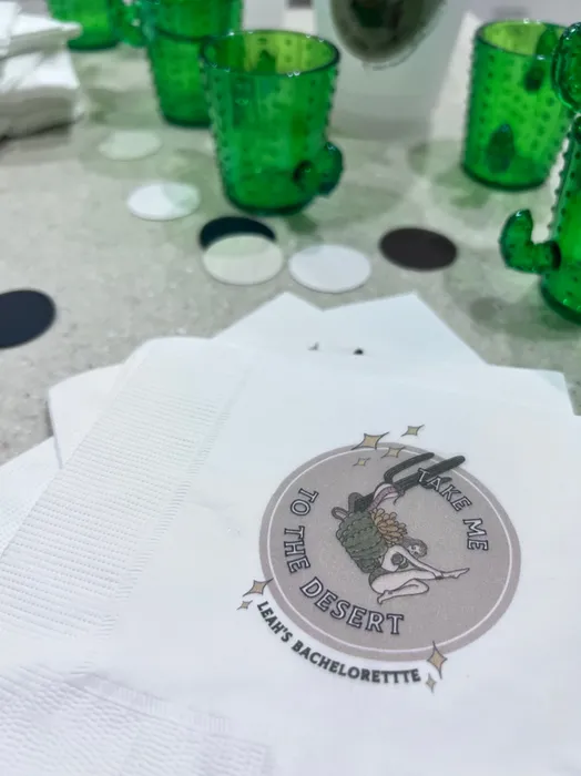 CustomBannersNow.Com - Custom Paper Beverage Napkin