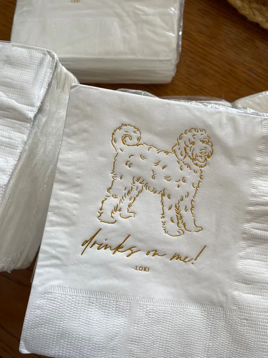 CustomBannersNow.Com - Custom Foil Stamped Beverage Napkin