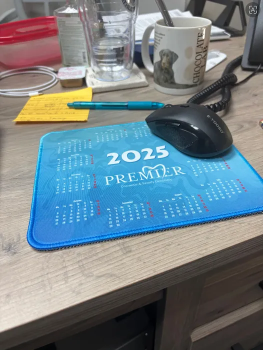 CustomBannersNow.Com - Light Blue Calendar Mouse Pad