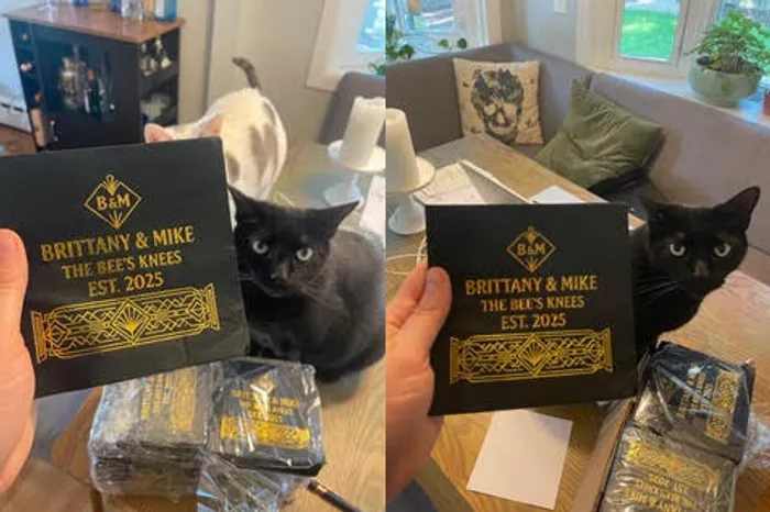 CustomBannersNow.Com - Custom Foil Stamped Beverage Napkin