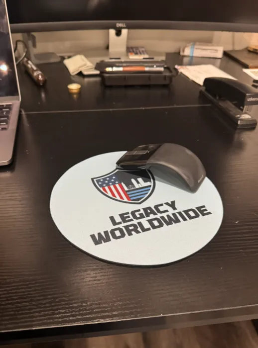 CustomBannersNow.Com - Custom Round Mouse Pad