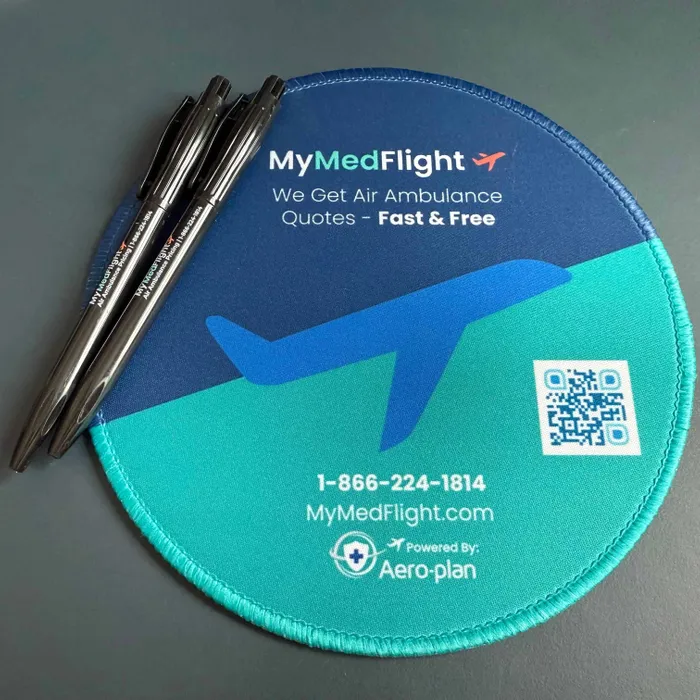 CustomBannersNow.Com - Custom Round Mouse Pad