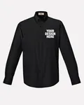 CORE365 Men's Operate Long-Sleeve TwillShirt BLACK