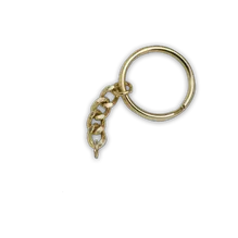 Gold Split Ring + Short Chain Gold Split Ring + Short Chain