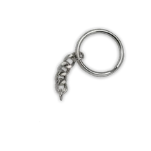 Silver Split Ring + Short Chain Silver Split Ring + Short Chain