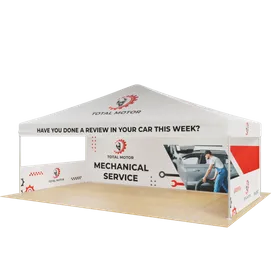 Custom Outdoor Trade Show Displays Heavy Duty 20ft X 10ft - Custom Banners Now