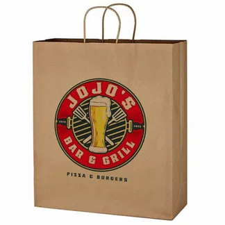 Custom Kraft Brown Paper Bag - Custom Banners Now
