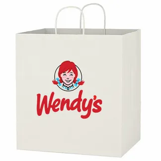Custom Kraft White Paper Bag - Custom Banners Now