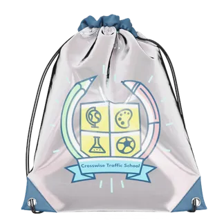 Custom Reflective Drawstring Bag - Custom Banners Now