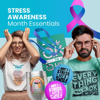 Stress Awareness Month Essentials - Custom Banners Now