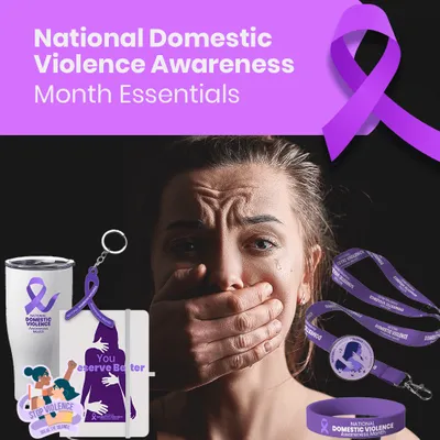 National Domestic Violence Awareness Month Essentials - Custom Banners Now