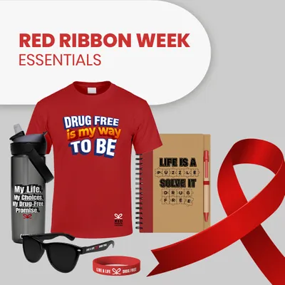 Red Ribbon Week Essentials - Custom Banners Now