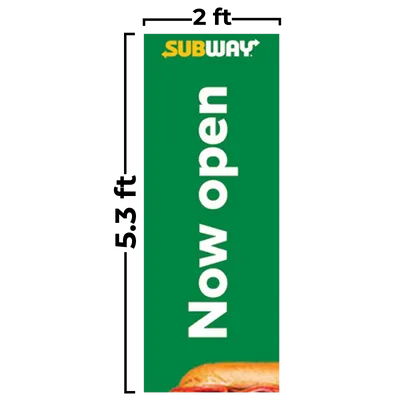 2 ft  x 5.3 ft 2 ft  x 5.3 ft - Custom Banners Now