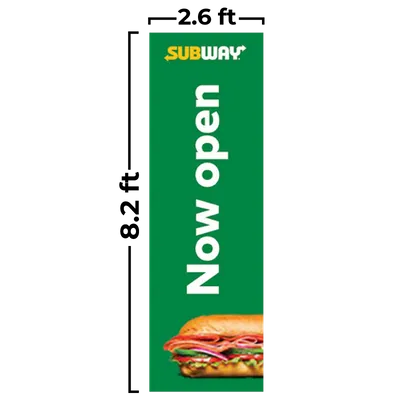2.6 ft x 8.2 ft 2.6 ft x 8.2 ft - Custom Banners Now