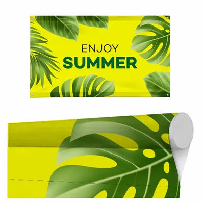 Top & Bottom Pole Pocket Top & Bottom Pole Pocket - Custom Banners Now