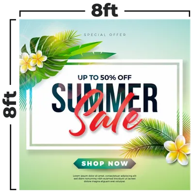 8 x 8 ft 8 x 8 ft - Custom Banners Now