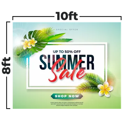 10 x 8 ft 10 x 8 ft - Custom Banners Now