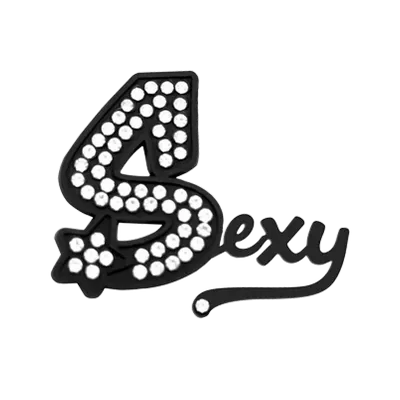 Round Rhinestone + Silicone Text Round Rhinestone + Silicone Text - Custom Banners Now