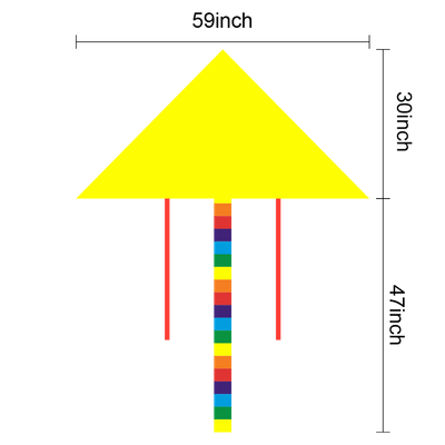 30in L x 59in W (47in Tail Length)