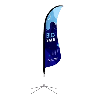 Shark Fin Flag - Custom Banners Now